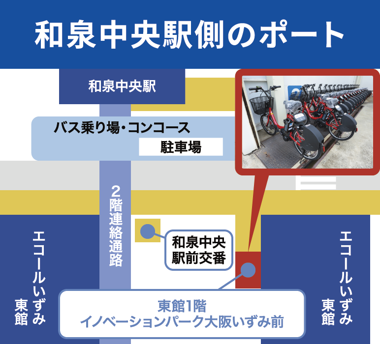 和泉中央駅のサイクルシェア