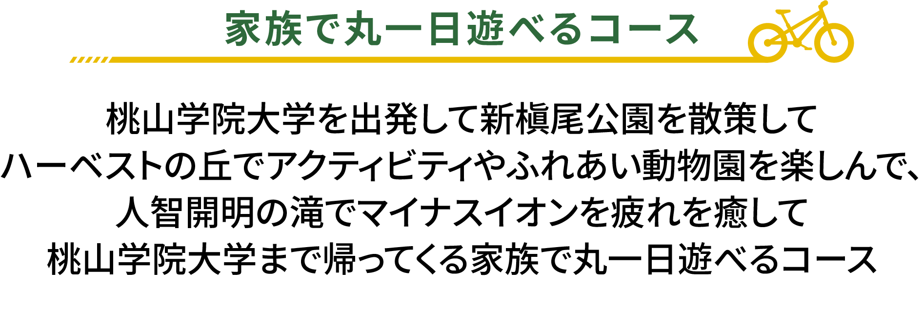 家族で丸一日遊べるコース